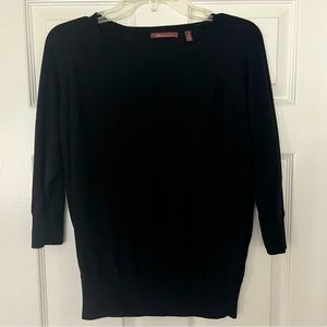 525 America Black Sweater Top